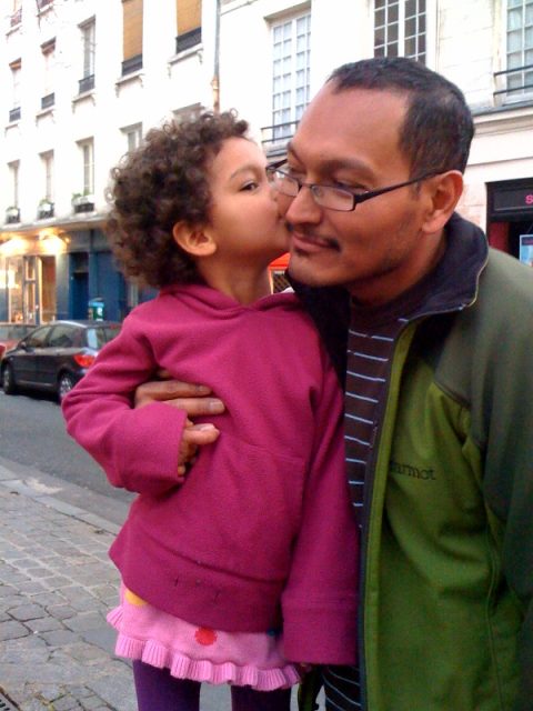 Xio y su papa en París