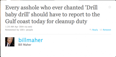Bill Maher on Twitter