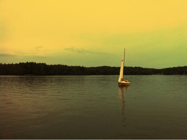 At the lake in Connecticut