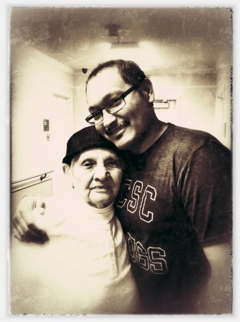 Mamena y Orlando. Photo with special effects.