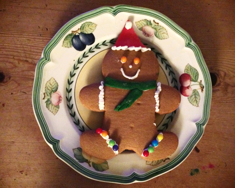 Gingerbread cookie for Santa Claus