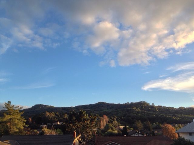 View of the hills of El Sobrante