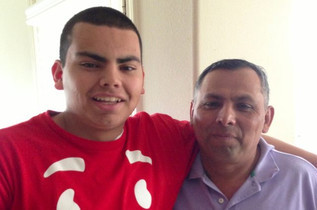 José y su papa, Paco - Houston, TX - Marzo de 2013