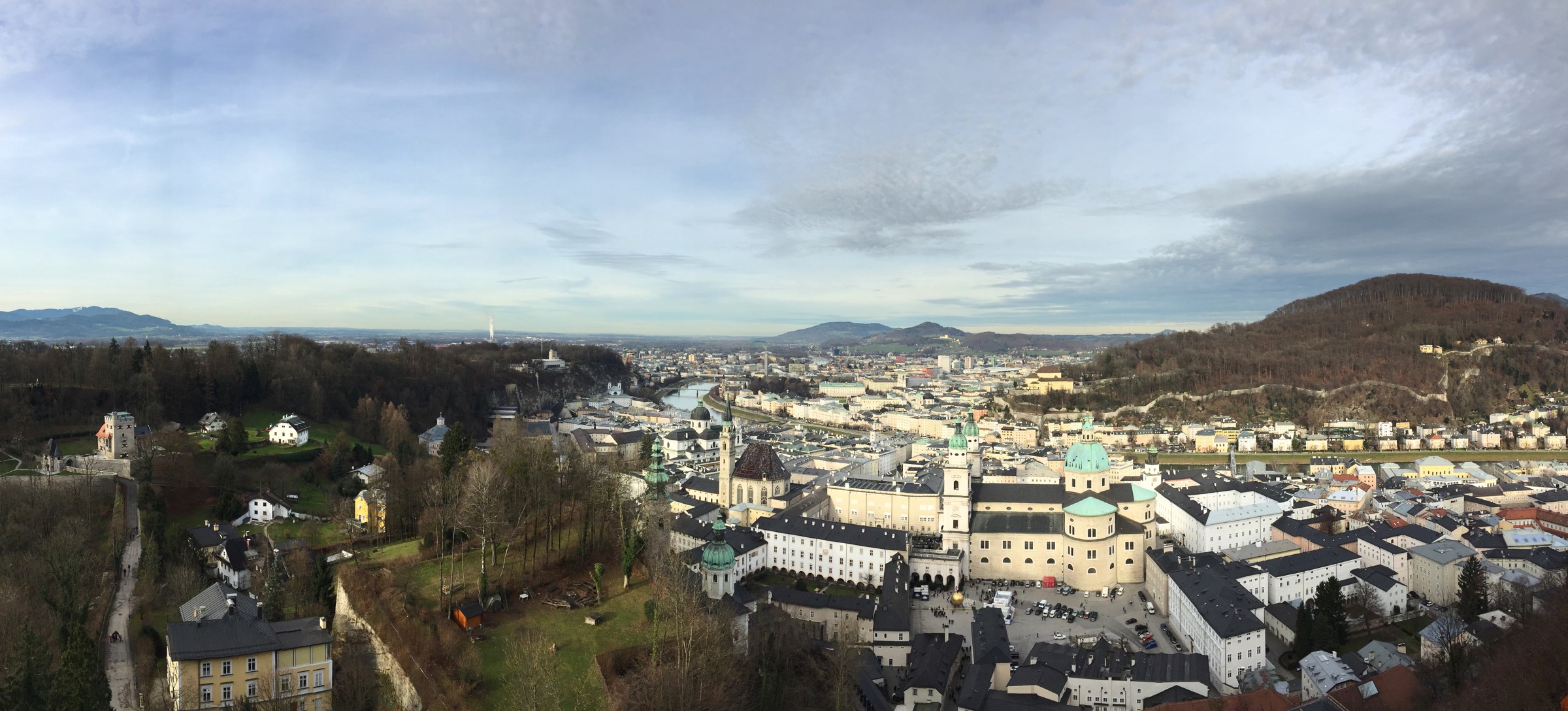 A panoramic view of Salzburg