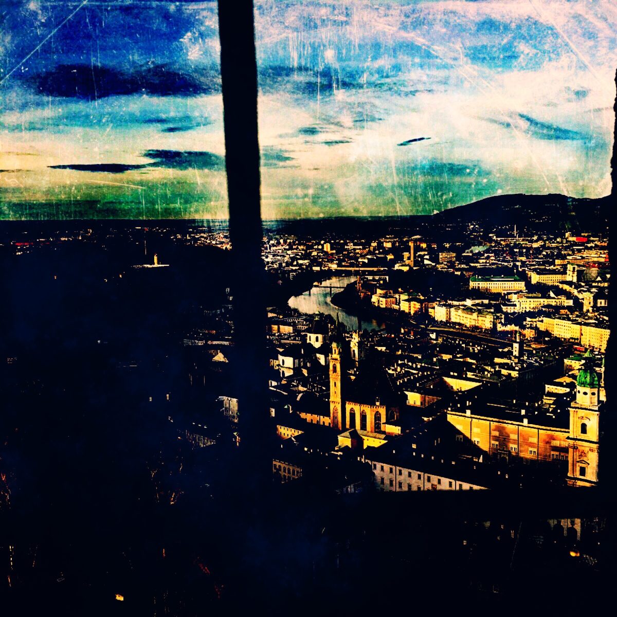 A photo of Salzburg with special effects