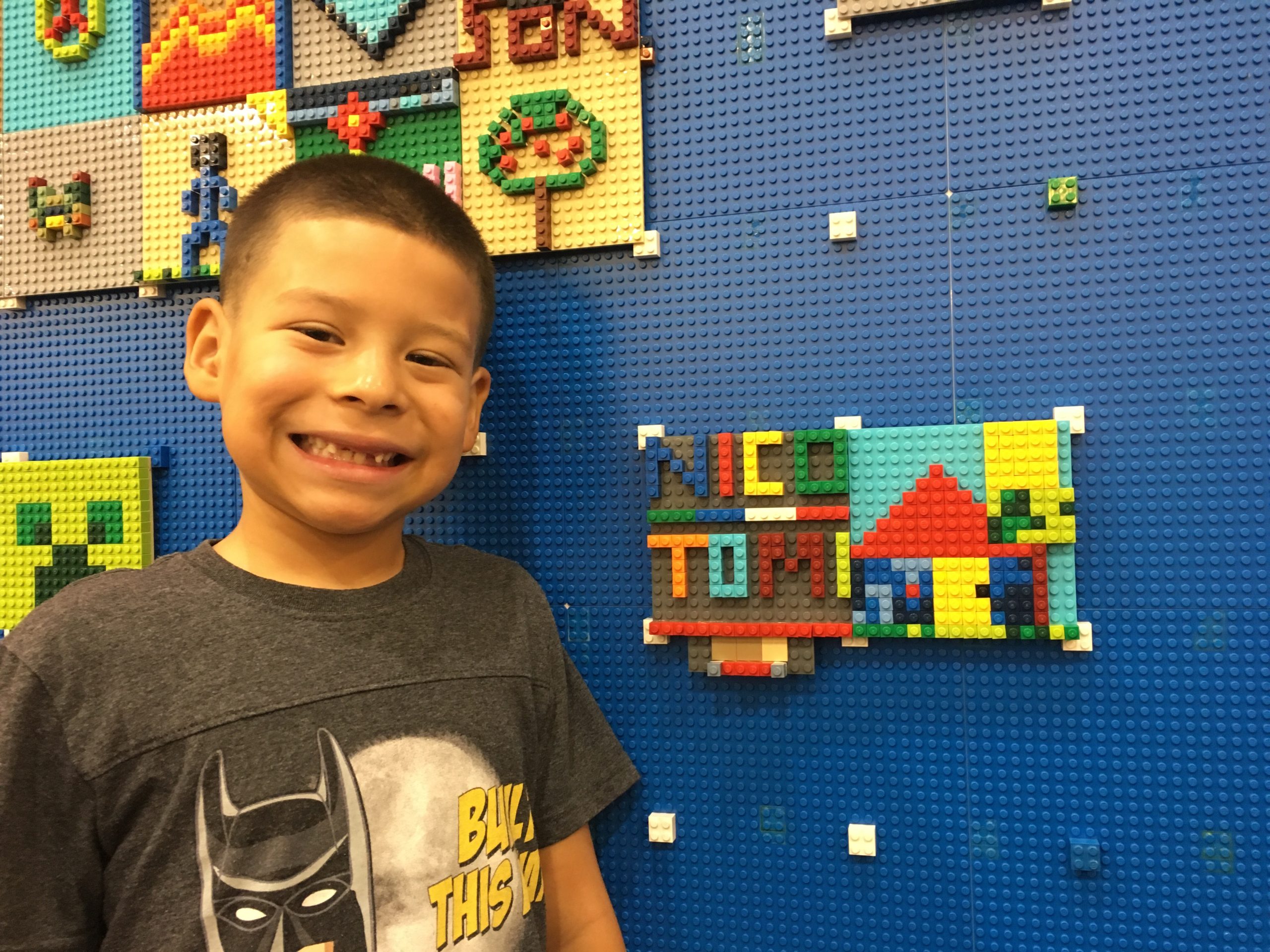 Nico smiling after losing his baby teeth