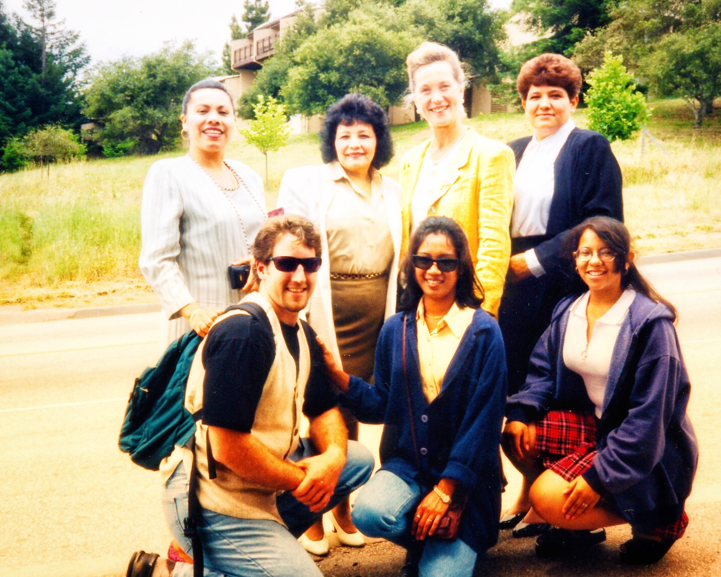 La familia en UCSC durante la graduación de Orlando y Liza