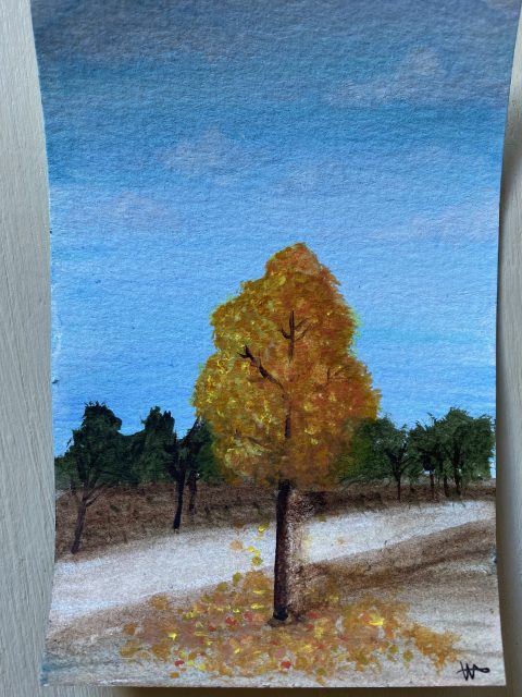 A small painting by Valentina