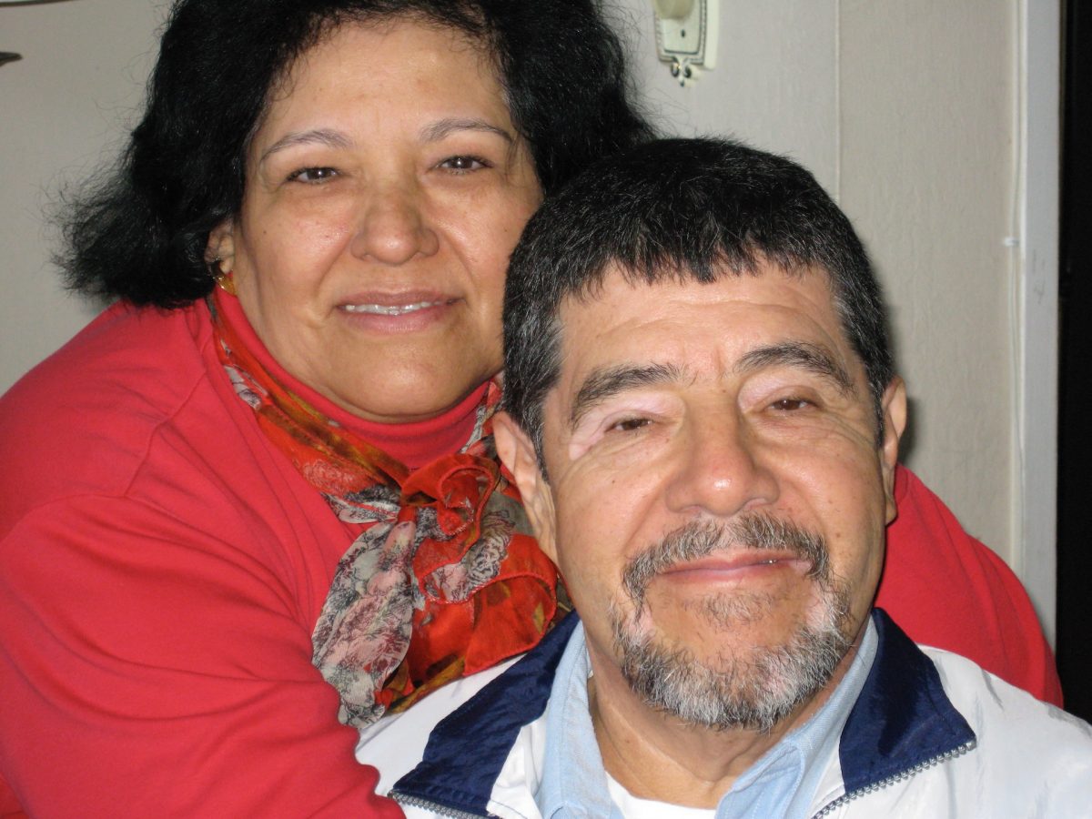 Menita y su esposo Salvador