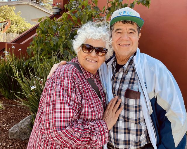 Menita y su esposo Salvador en Berkeley, CA