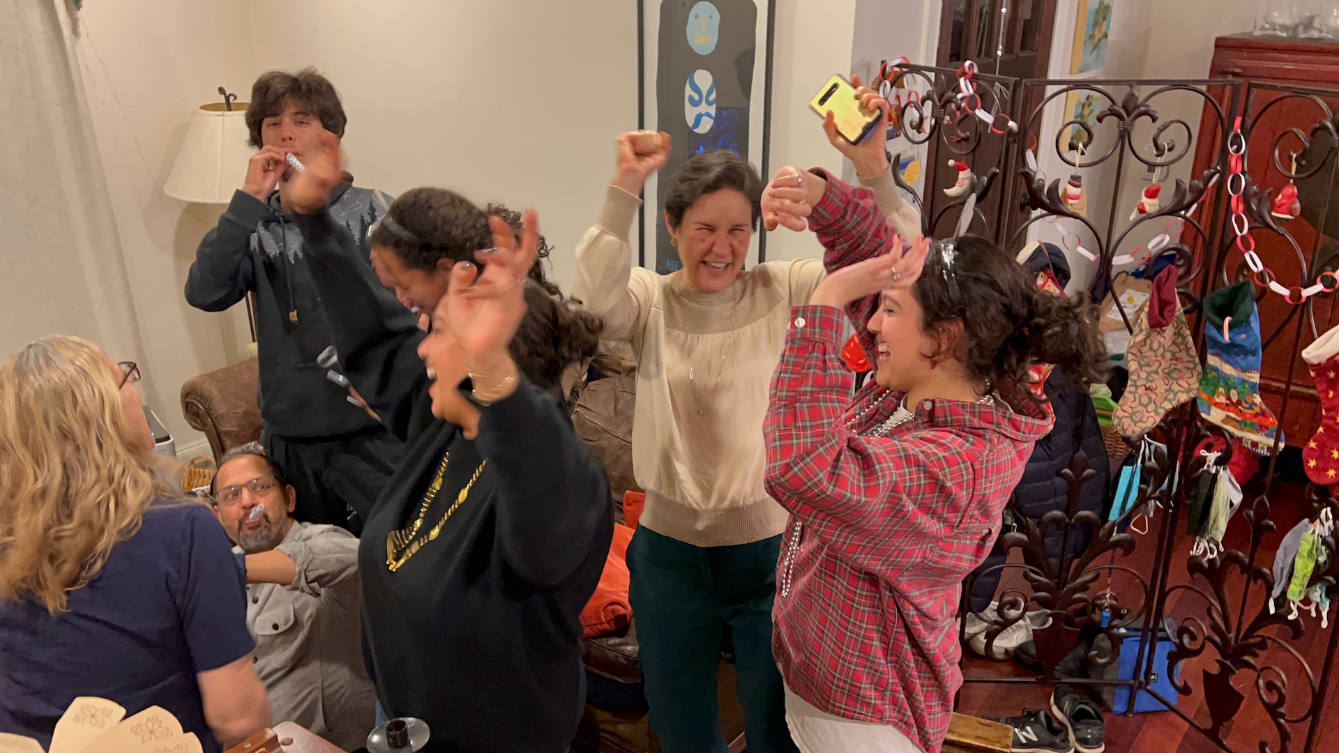 Celebrating the new year with family
