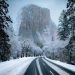 Photo of Yosemite during a snowy day